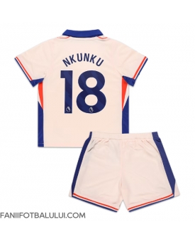 Chelsea Christopher Nkunku #18 Echipament de Fotbal Replică 2024-25 Copii Deplasare (+ Șorturi)